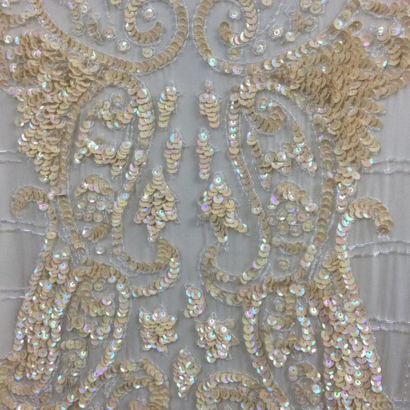 Vintage Swee Lo Silk Sequin Hand Beaded Jacket M - Picture 12 of 12